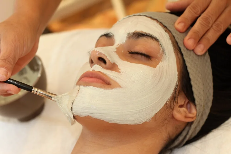Facial treatment at Sea Spa